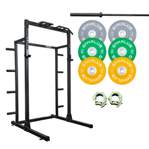 Gym Plus Half Power Rack Garage Gym Package - HR2300 Combo HR2300-BLK-BUNDLE