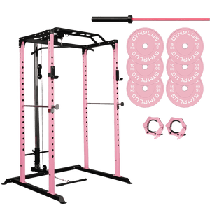 Gym Plus Essential Garage Gym Package - Pink GARAGE-GYM-PINK