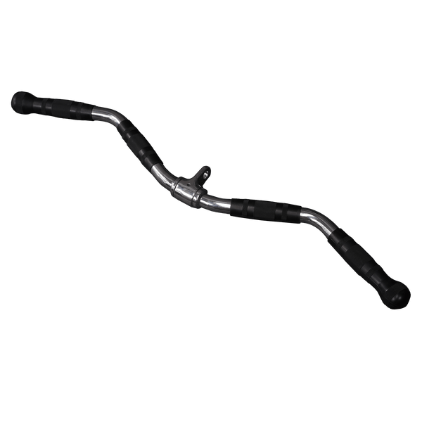 Gym Plus Revolving EZ Curl Bar Cable Attachment with Rubber Grips REV-CURL-BAR