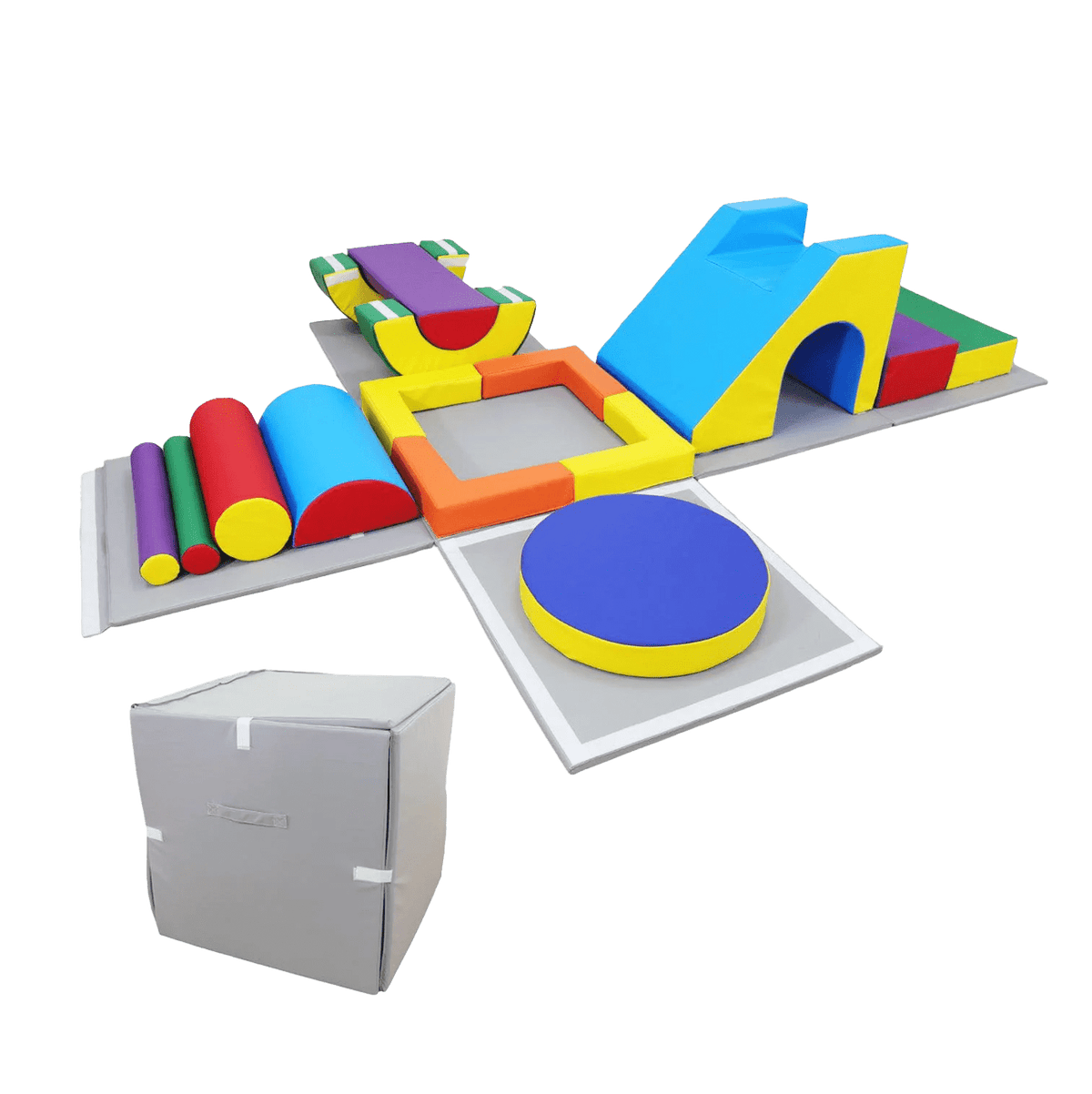 MEMAX Baby Playroom Large Play Set with Easy Storage Cube - 16 Piece