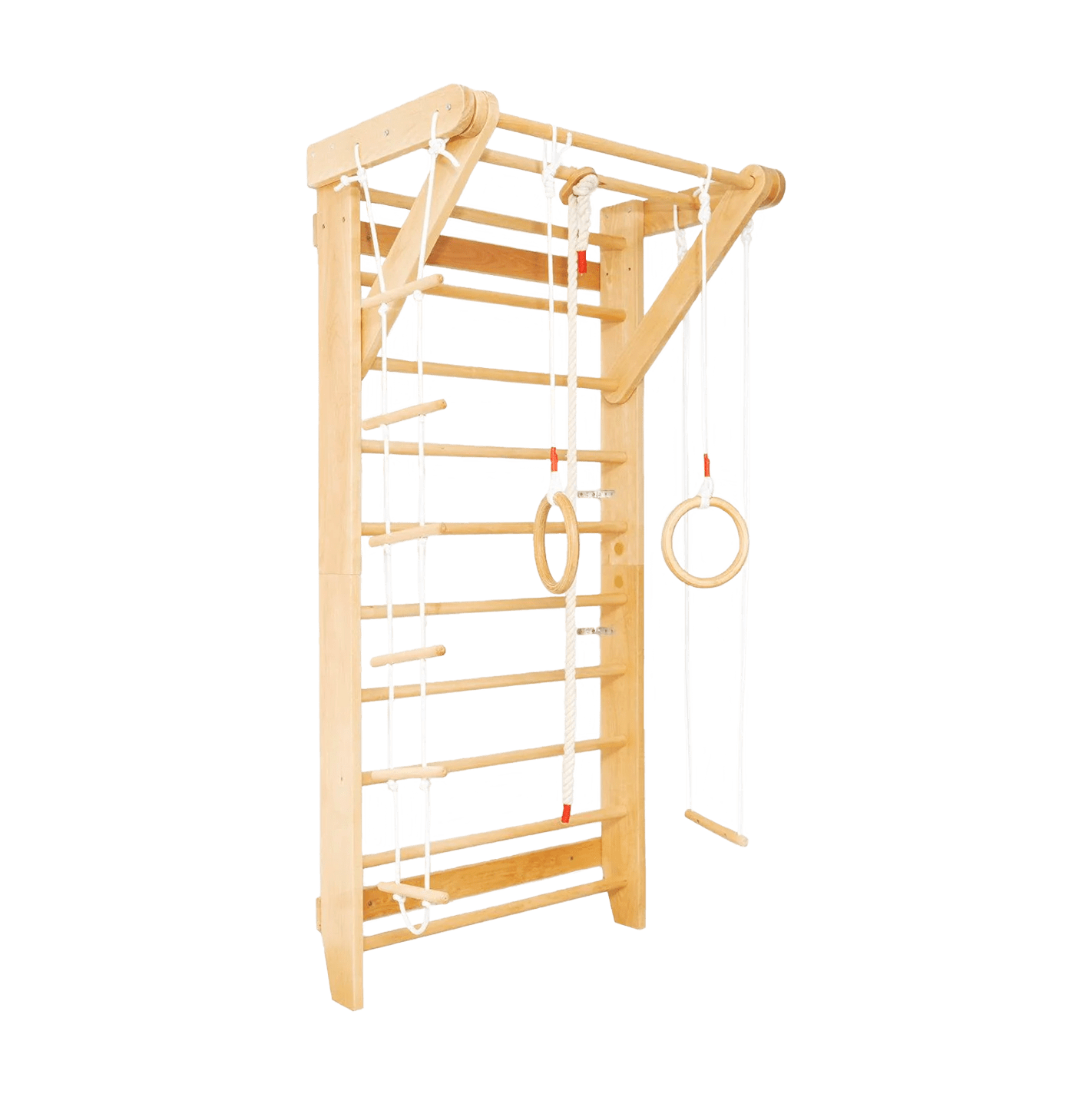 Wooden Swedish Ladder Wall Stall Bar Set