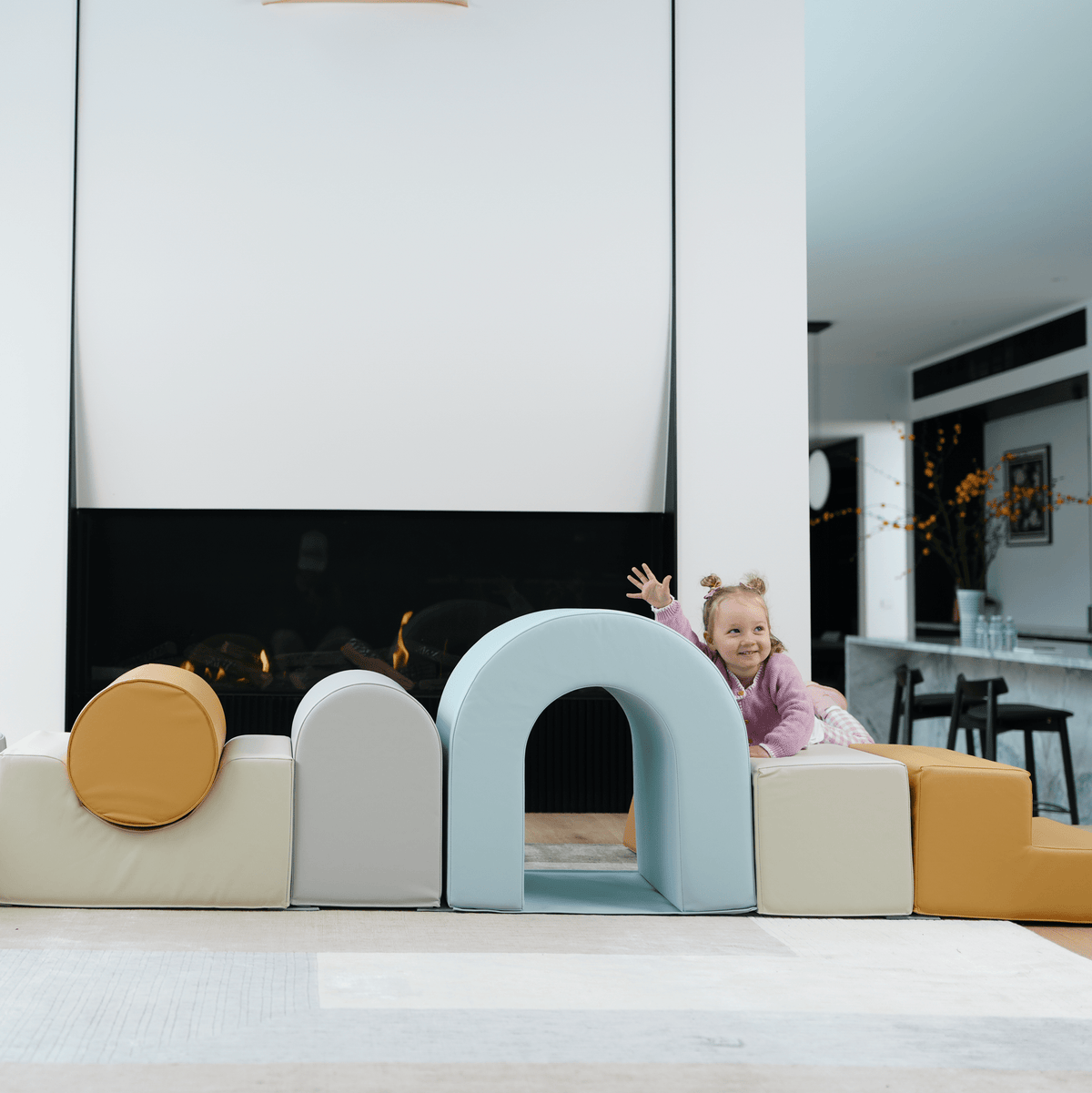 Sensory Soft Play Building Blocks and Ball Pit - 9 Piece (Large)