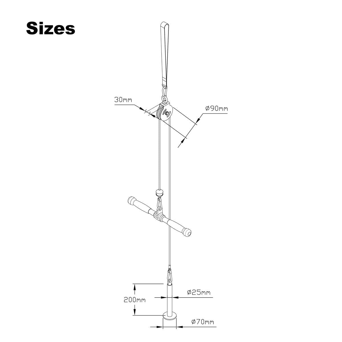 ATTIVO Easy Lat and Lift Cable Pulley System