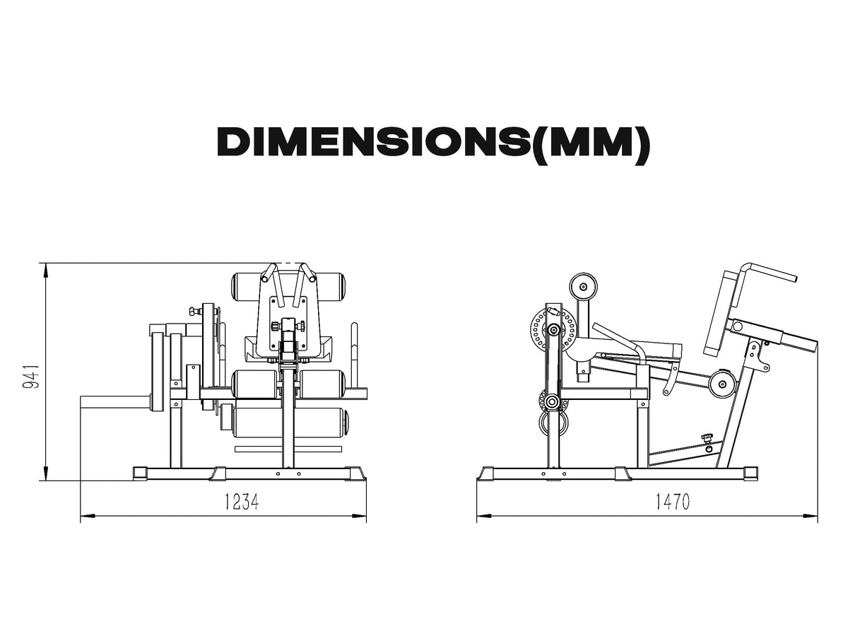 Leg Curl & Extension, Back Extension Machine V3.0 (Blemish)