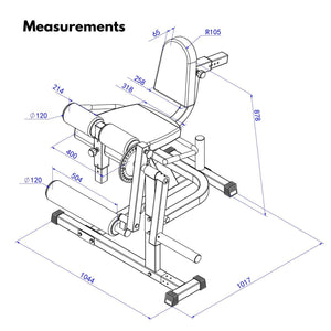 ATTIVO Leg Curl Extension Machine - Version 2.0