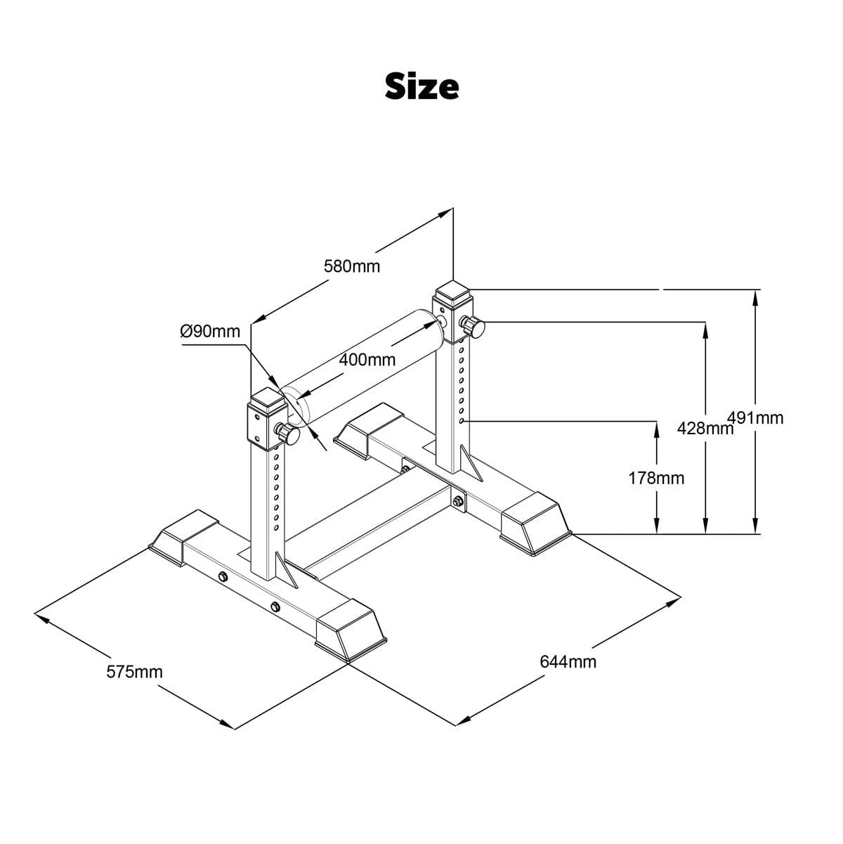 ATTIVO Single Leg Split Squat Stand