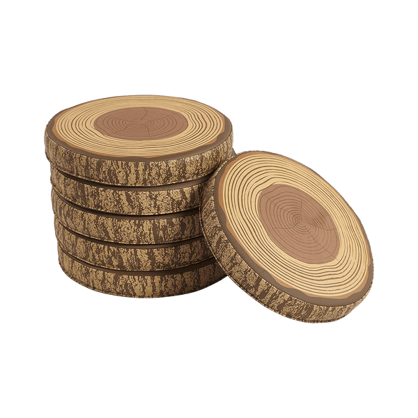 Gym Plus Tree Floor Cushions, Flexible Seating, Stepping Stones - 6 Pack TREE-CUSHION-6PC