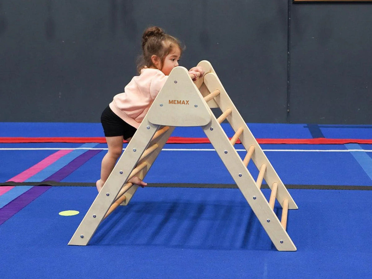 Pikler Foldable Climbing Triangle with Ramp
