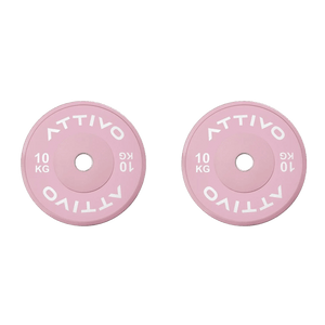 Pink Olympic Rubber Bumper Plates 5/10/15/20kg (Pairs)