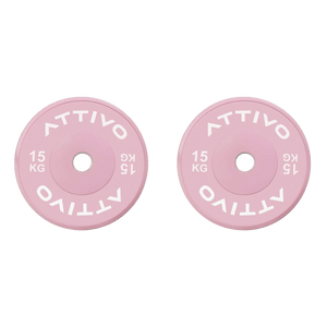 Pink Olympic Rubber Bumper Plates 5/10/15/20kg (Pairs)