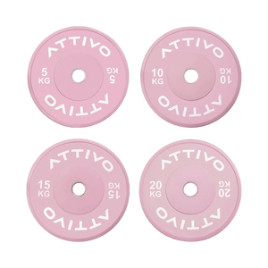 Pink Olympic Rubber Bumper Plates 5/10/15/20kg (Pairs)