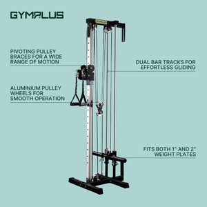 Wall Mount Cable Station with Dual Pulley System - Aluminium Pulley Wheels V2.0
