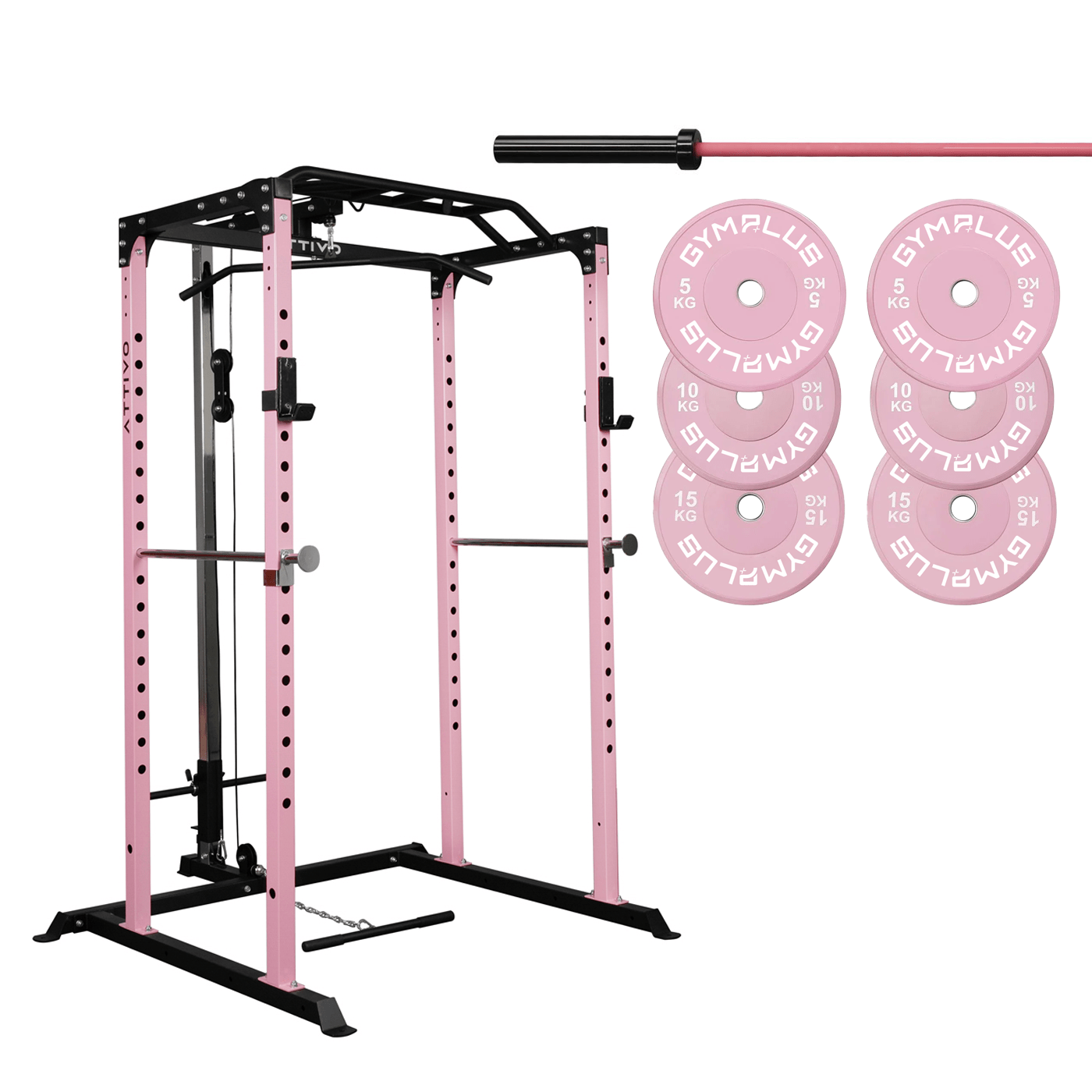 Essential Garage Gym Package - Pink