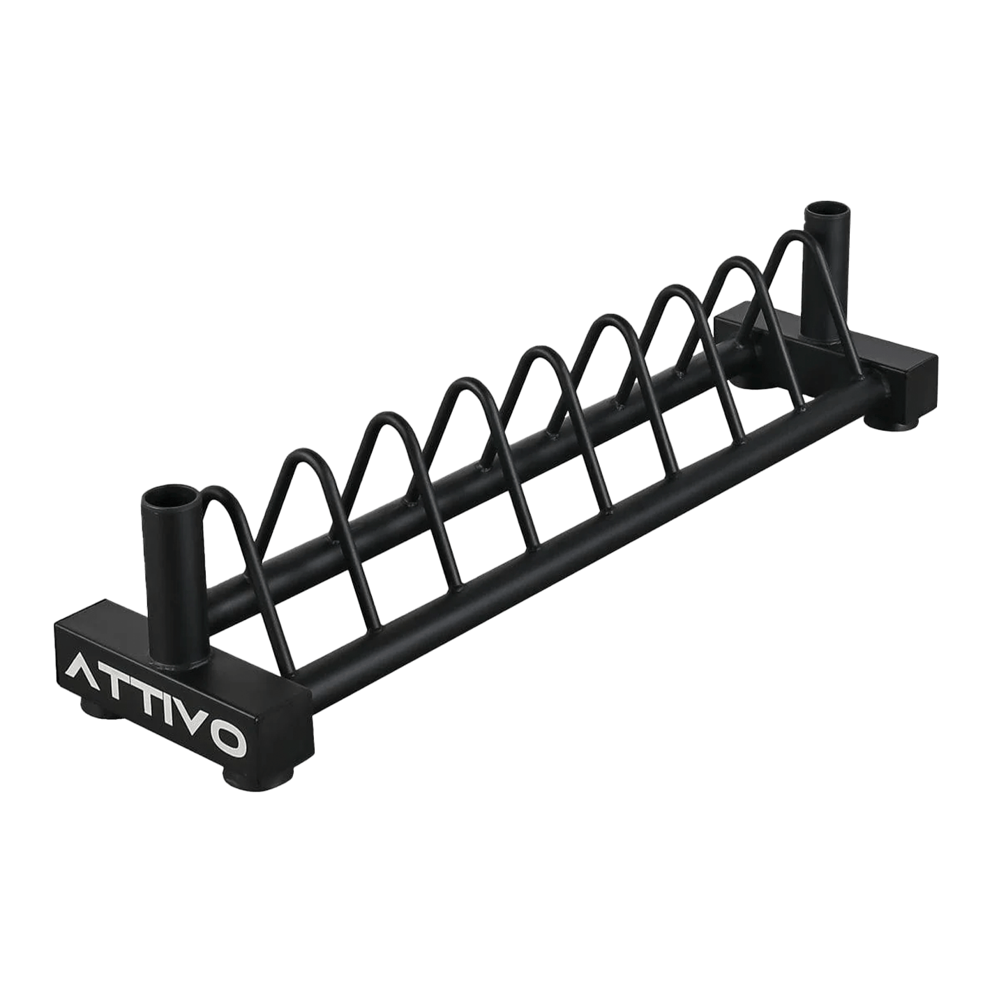 ATTIVO Weight Plate Rack and Barbell Stand