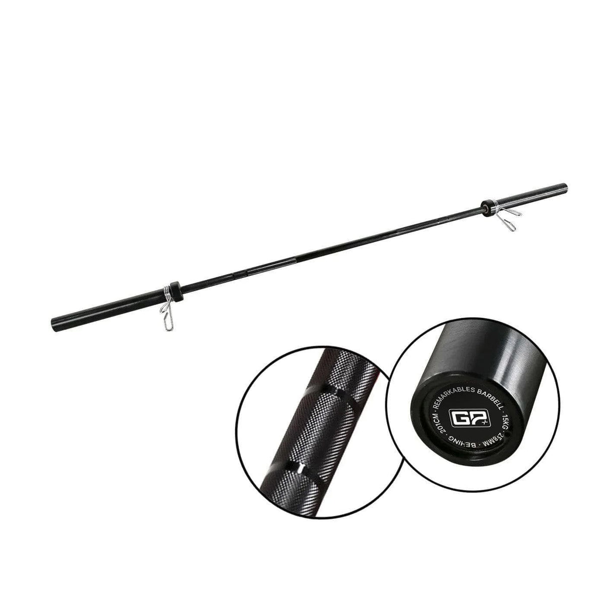 Olympic Barbell 15kg - Black Zinc