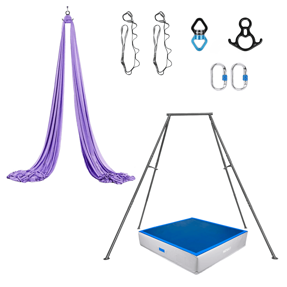 Gym Plus MEMAX Aerial Complete Fly Kit - Value Bundle FLY-KIT-AS8-PURPLE
