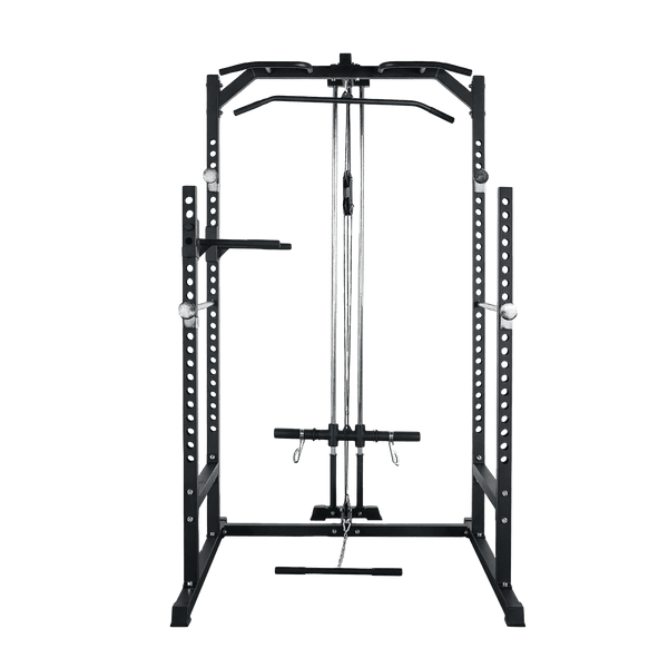 Gym Plus L2 Half Power Rack with Lat Pulldown System Option HALFRACK-COMBO