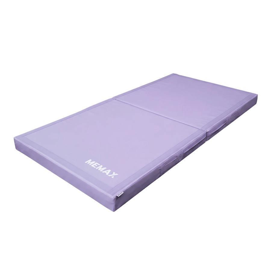 Gym Plus MEMAX Foldable Dual Density Gymnastics Tumbling and Landing Mat - 10cm Thick GYMMAT200x100x10-PPL