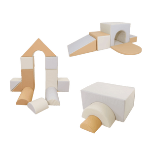 Sensory Montessori Neutral Baby Soft Play Value Bundle - 20 Piece