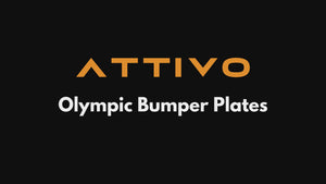 ATTIVO Cerakote Olympic Bar 20KG and Bumper Weight Plates Powerlifting Set