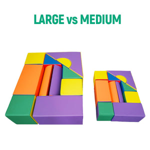 MEMAX Sensory Large Soft Castle Building Blocks - 11 Piece