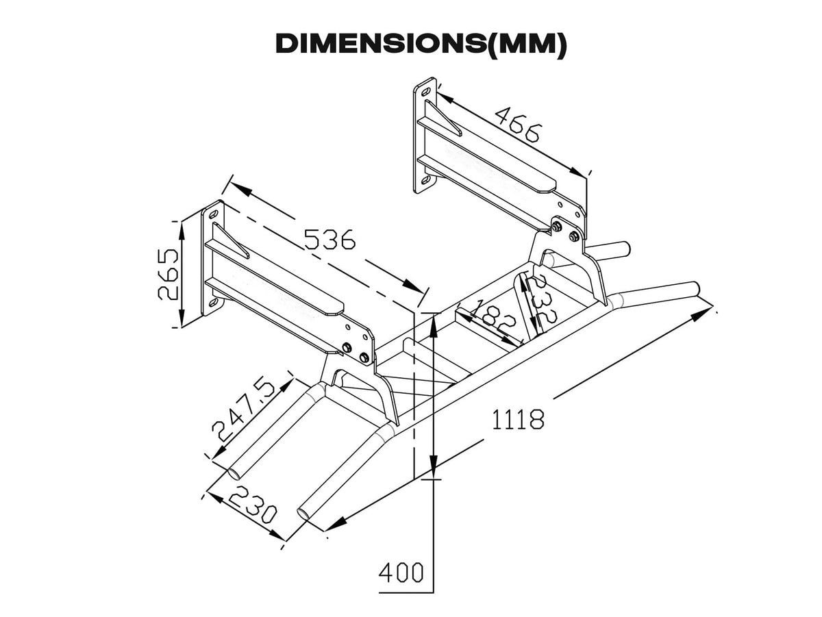Wall/Ceiling Mount Pull Up Bar