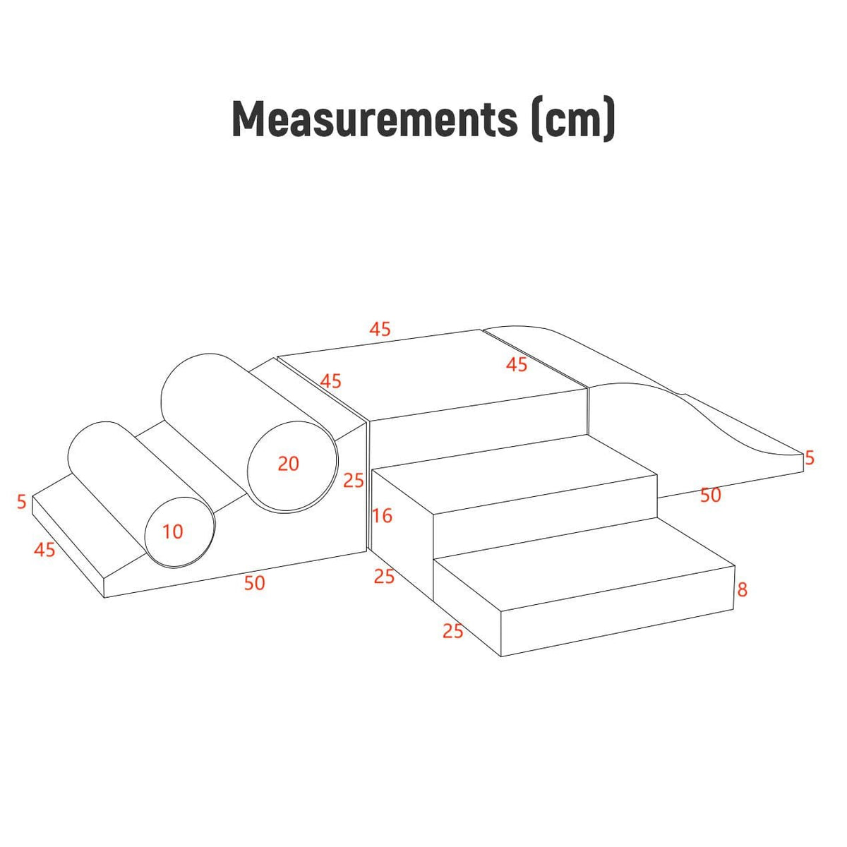 MEMAX Soft Block Climber - 7 Pieces