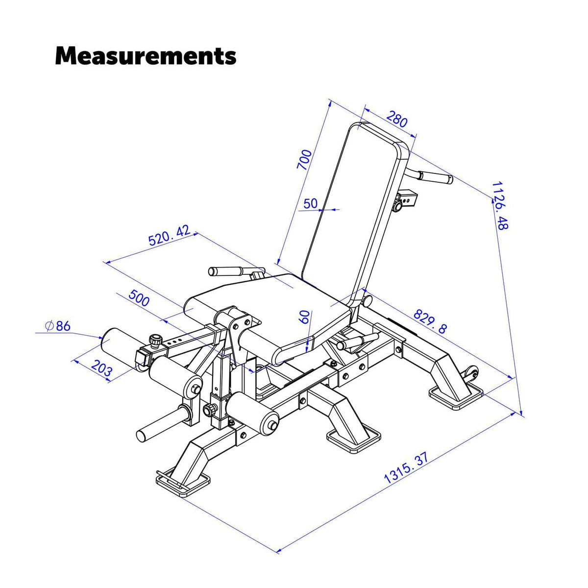 ATTIVO L4 Pro Series Plate Loaded Leg Extension & Prone Leg Curl