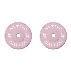 Pink Olympic Rubber Bumper Plates 5/10/15/20kg