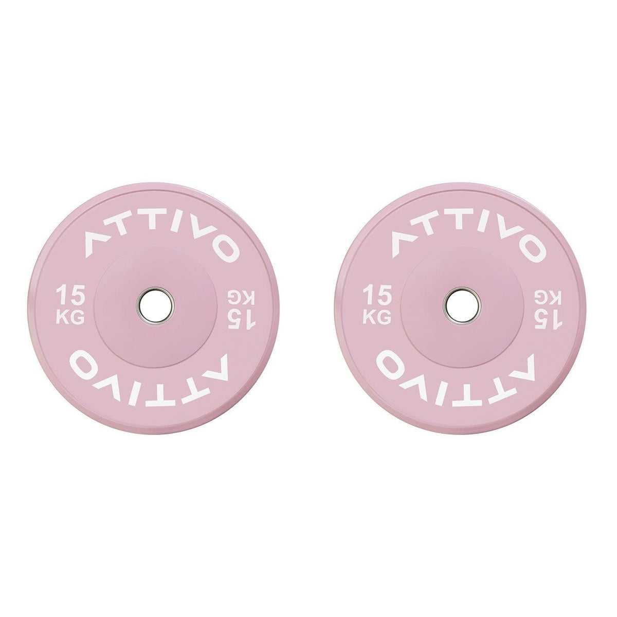 Pink Olympic Rubber Bumper Plates 5/10/15/20kg