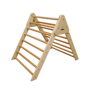 Pikler Foldable Wooden Climbing Triangle with Tent