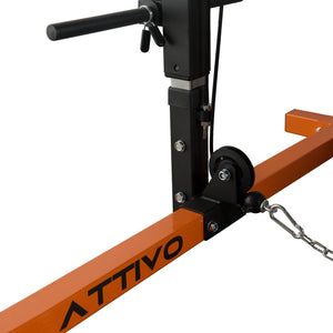 ATTIVO Squat Rack with Lat Pull Down System - SR1551