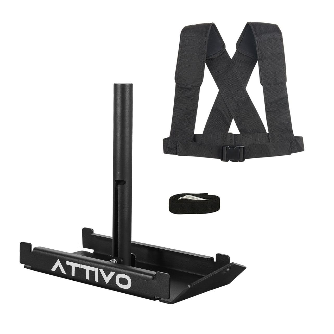 ATTIVO Power Pull Sled Weight Drag Sled with Harness