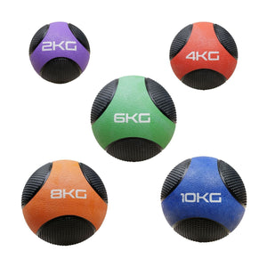 ATTIVO Rubber Medicine Ball Set of 5 Balls - 2kg 4kg 6kg 8kg 10kg