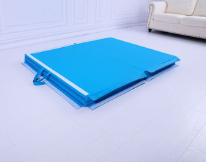 Large 3mx1.2mx5cm Extra Thick High Density Gymnastics Gym Folding Exercise Mat - Blue