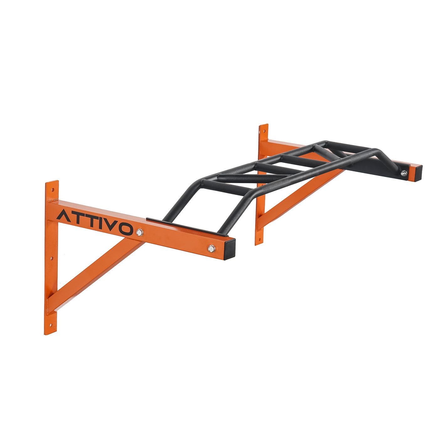 ATTIVO Heavy Duty Multi-Grip Wall Mounted Pull Up Bar