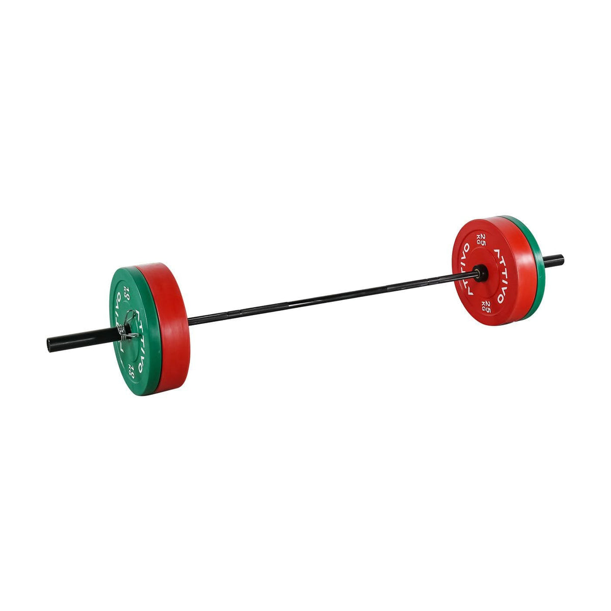 Remarkables Olympic Weight Bar 15KG & Colour Bumper Plates Combo