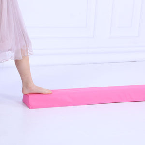 Starter Folding Gymnastics Balance Beam Practice Safe Balance Beam for Kids 240cm/270cm - Purple
