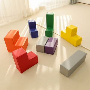 YOZZI Brainy Blocks, Building Blocks, Assorted, 8-Piece