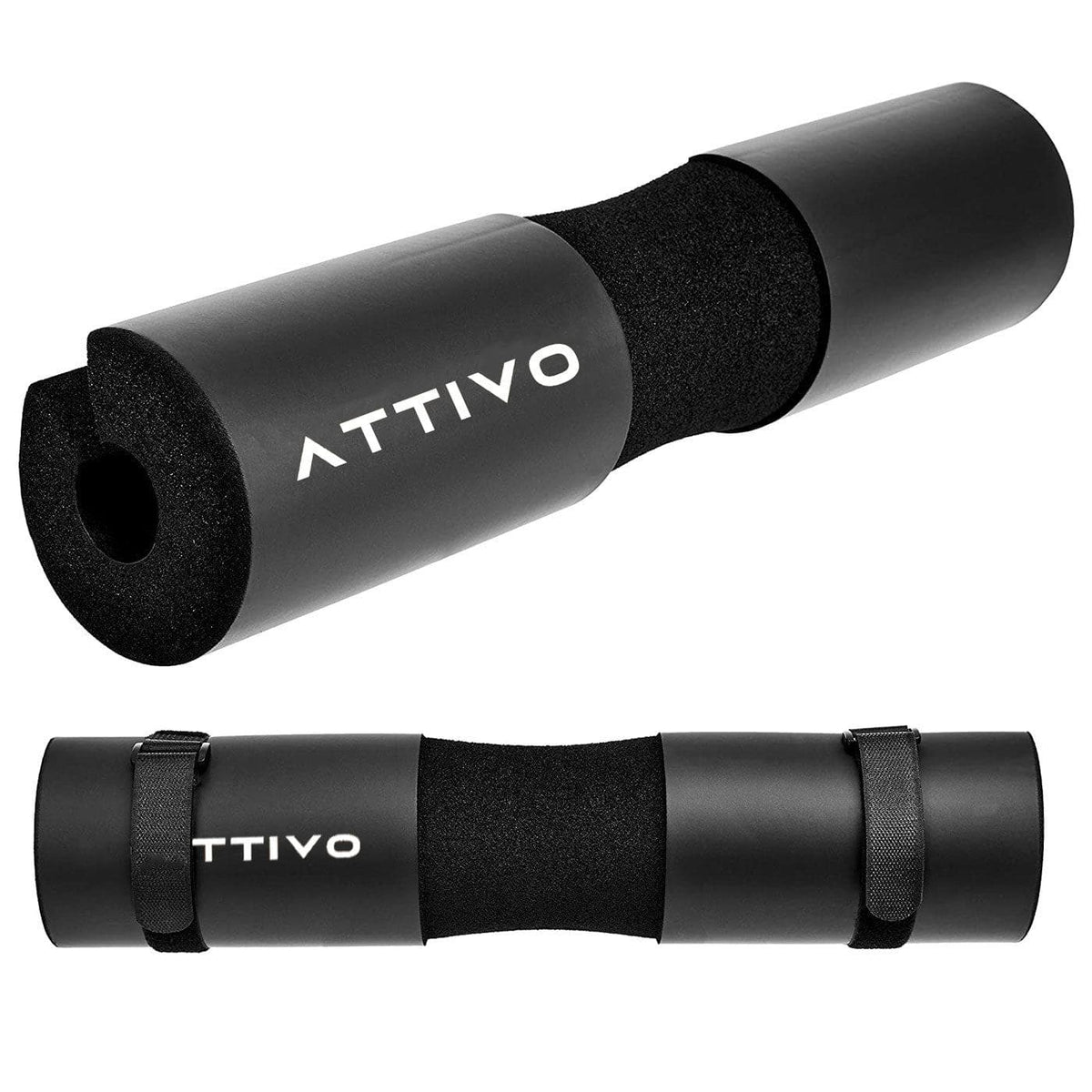 Barbell Pad for Standard and Olympic Barbells with Safety Straps