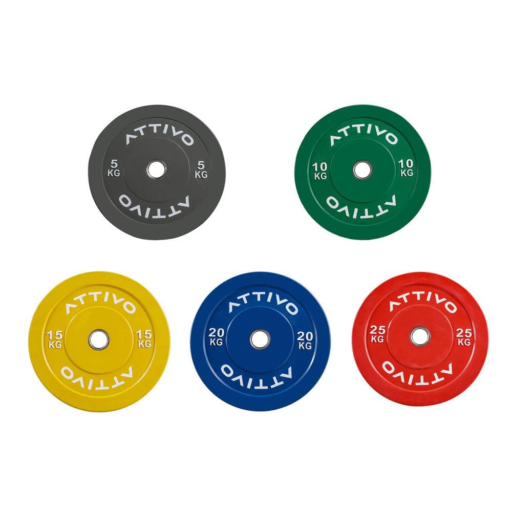 Colour Olympic Rubber Bumper Weight Plates 5/10/15/20/25kg