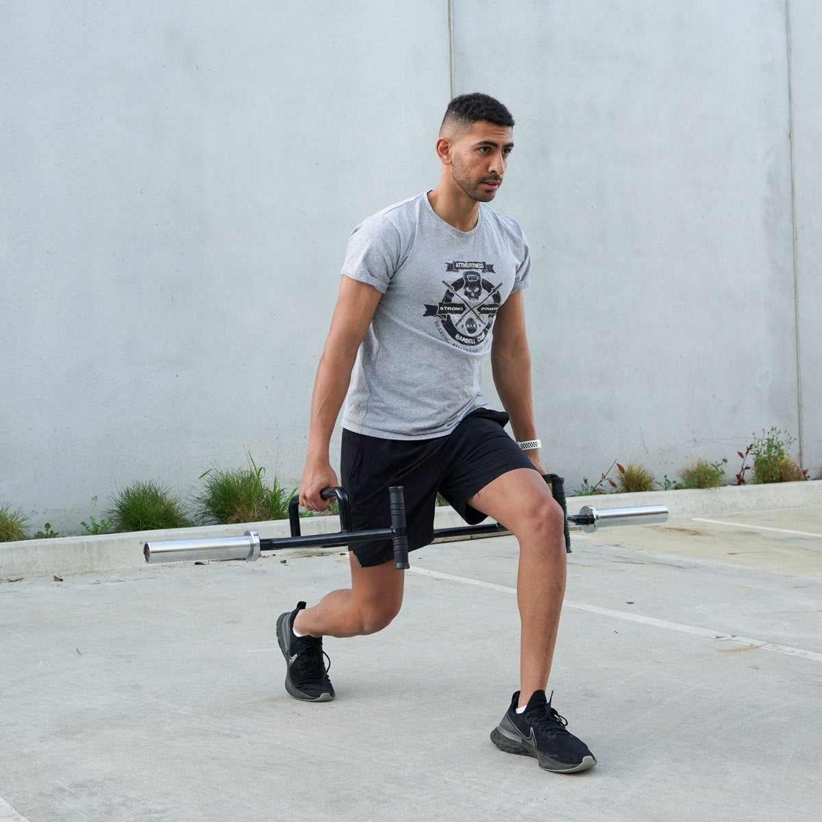 Open Trap Bar with Rotating Sleeves