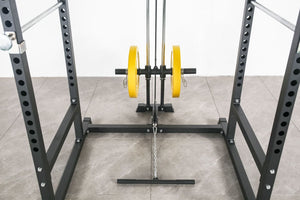 ATTIVO L2 Heavy Duty Half Power Cage Weight Lifting Squat Rack with Lat Low Row System