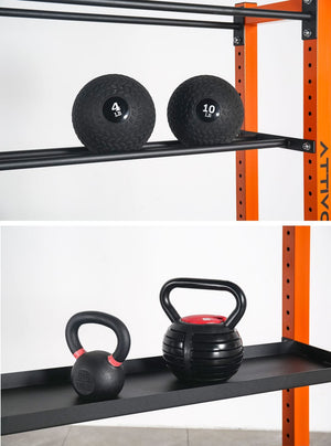 ATTIVO L3 Commercial Weights and Barbell Storage Rack for Barbell, Dumbbells, Kettlebells, and Weight Plates
