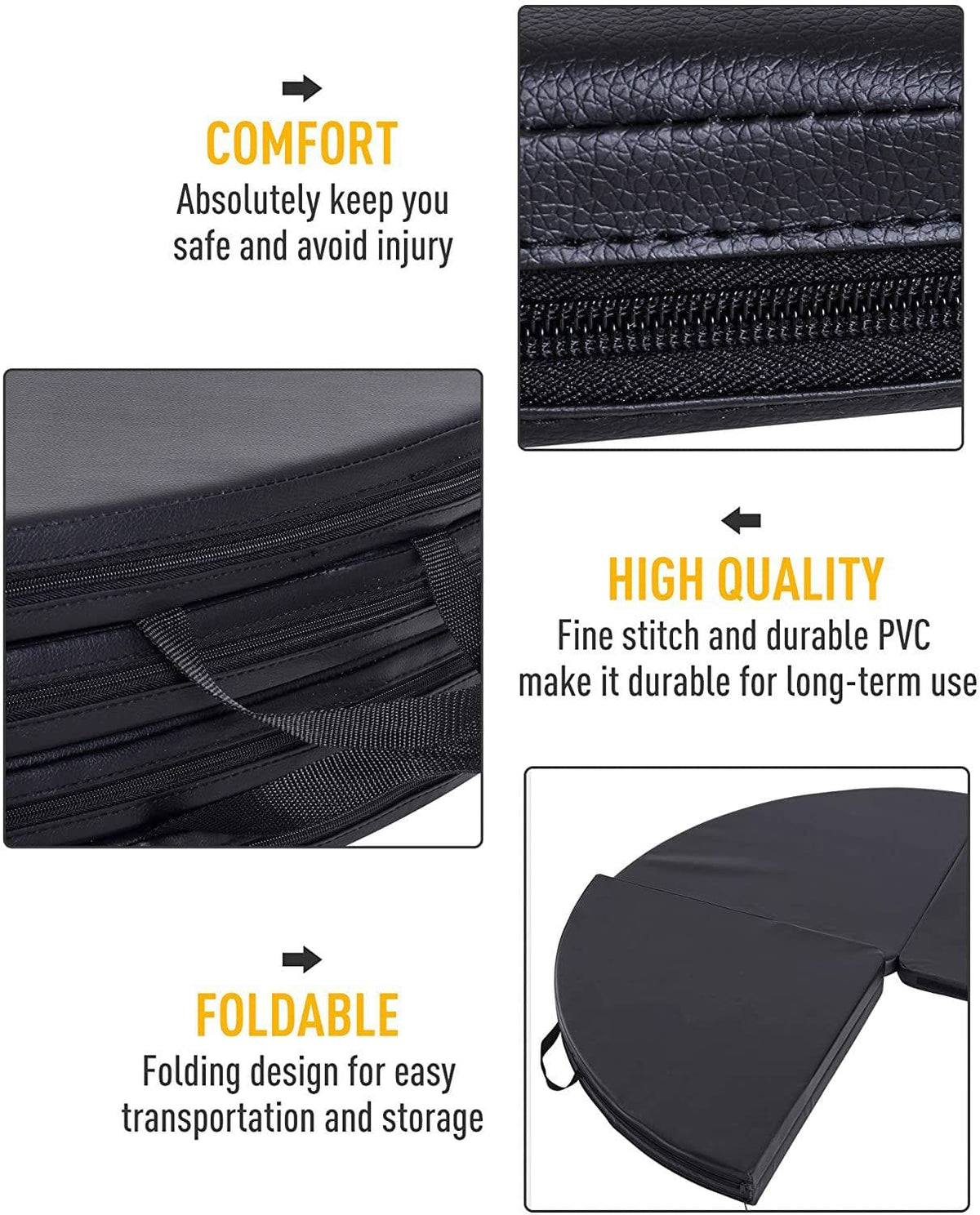 Foldable Pole Dance Crash Mat - 160cm