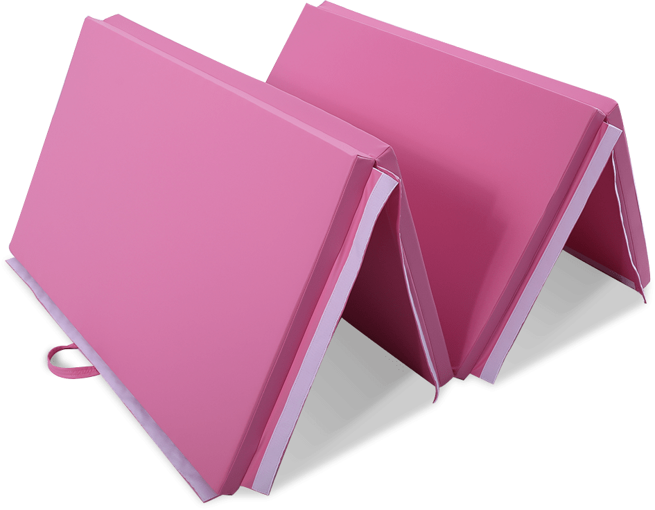 Pink top gymnastics mat
