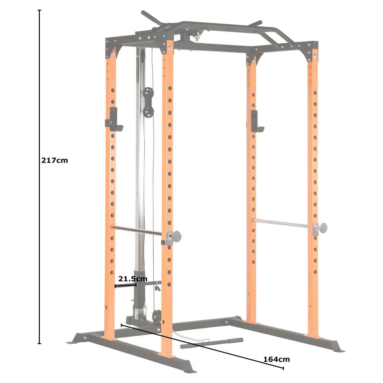 ATTIVO ZY18 Power Rack - Cable Pulley System