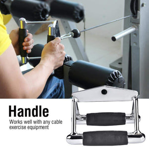 Professional Gym V bar Double Grip Handle for Cable Attachments